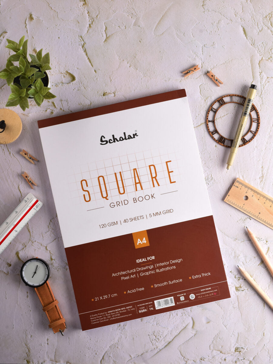 Premium Square Grid Book