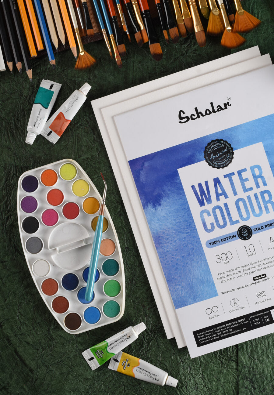 Watercolour Paper – 100% Cotton Loose Sheets