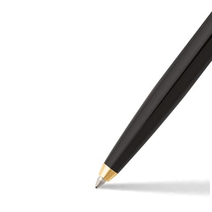 Sheaffer Sagaris Ballpoint Pen 9475 Gloss Black Barrel and Chrome Cap With Gold Tone Trim |