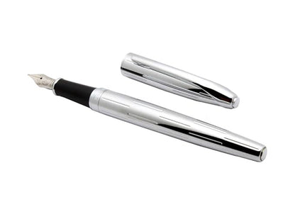 Ledos Domain Lion 362 Century Fountain Pen – Silver with Chrome Trims