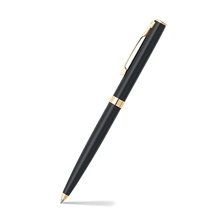 Sheaffer Ballpoint Pen Sagaris 9471 Gloss Black With Gold Tone Trim | Premium Black Ballpen