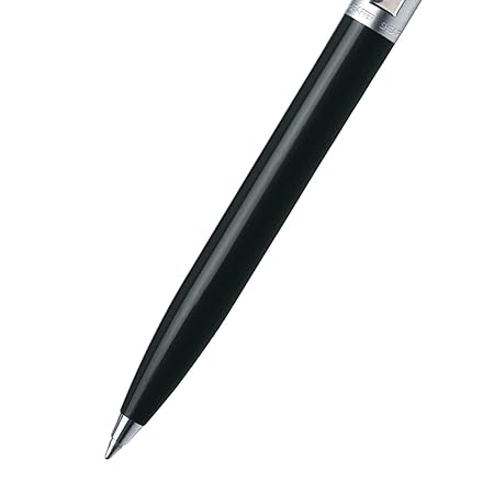 Sheaffer Sentinel E321 Black Barrel Brushed Chrome Cap & Chrome Trim Ballpoint Pen