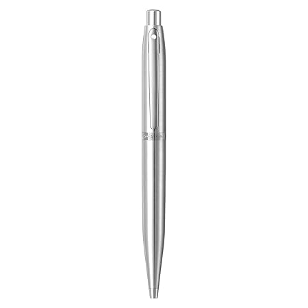 Sheaffer VFM 9426 Brushed Chrome Ballpoint Pen with Chrome Trim