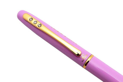 Ledos Luoshi 262 All Rounder Fountain Pen 360 Degree Angle Writing Golden Trims - Pink