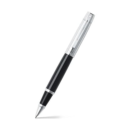 Sheaffer  300 9314 Rollerball Pen Glossy Black and Chrome with Chrome-Plated Trim