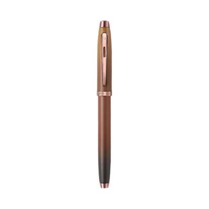 Sheaffer 100 9374 Coffee Edition Matt Brown Rollerball Pen with Regal Brown PVD Trims