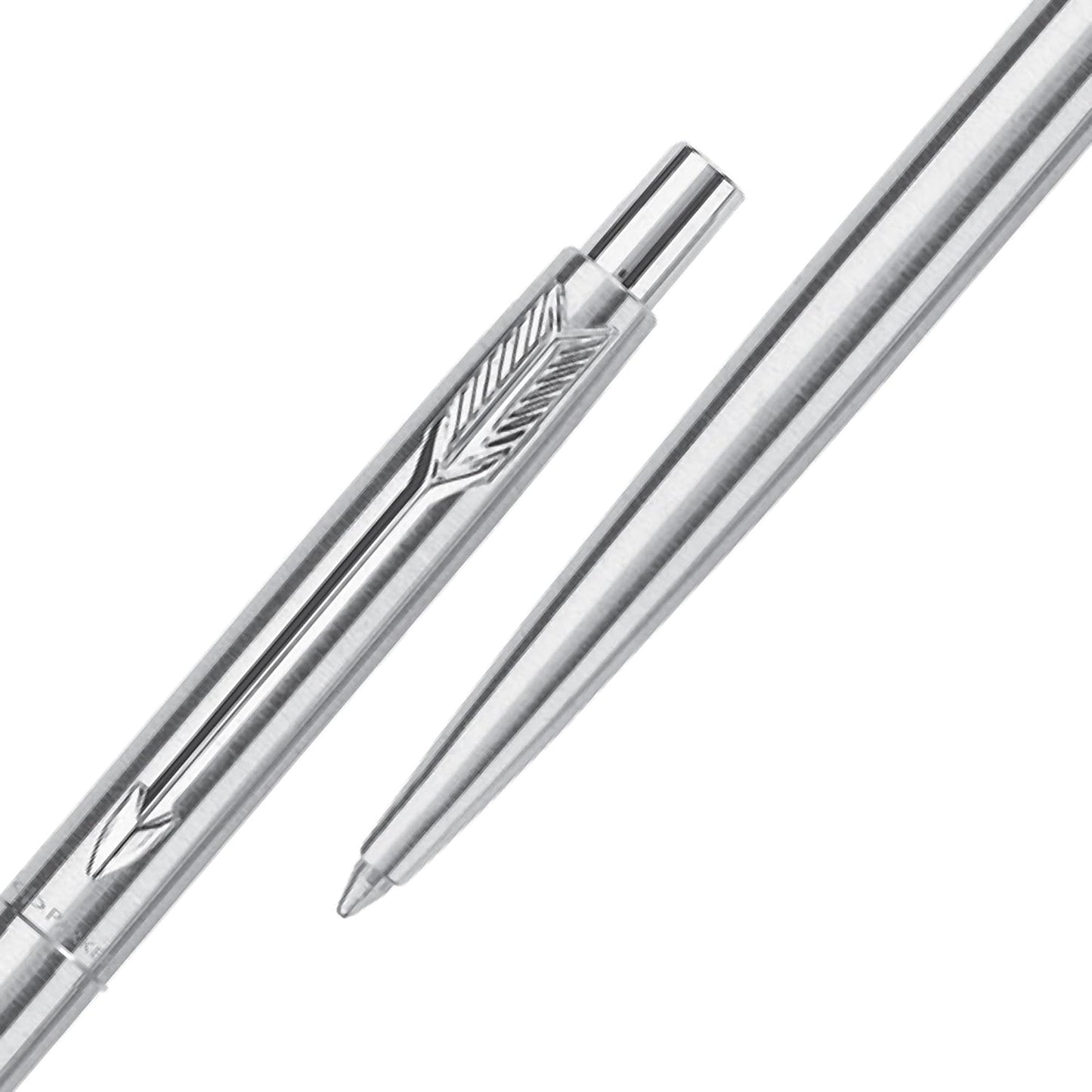 Parker Classic Stainless Steel Chrome Trim Ball Pen