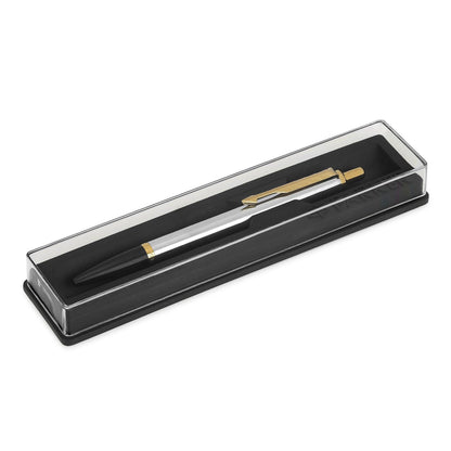 Parker Latitude Shiny Chrome| Gold Trim Ball Pen