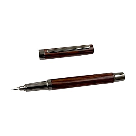 Auteur Royce Premium Fountain Pen – Wooden & Metal Body, Designer Fine Nib