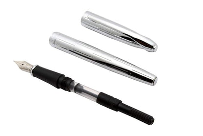 Ledos Domain Lion 362 Century Fountain Pen – Silver with Chrome Trims