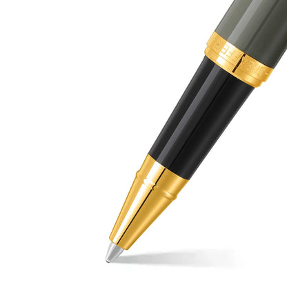 Sheaffer VFM 9427 Glossy Light Gray Rollerball Pen with Gold-Tone Trim