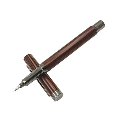 Auteur Royce Premium Fountain Pen – Wooden & Metal Body, Designer Fine Nib
