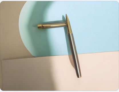 Dikawen 297 Silver & Gold Roller Ball Pen