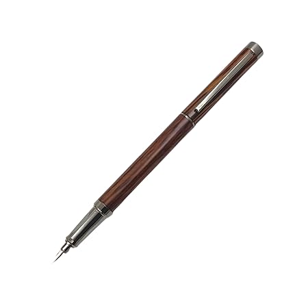 Auteur Royce Premium Fountain Pen – Wooden & Metal Body, Designer Fine Nib