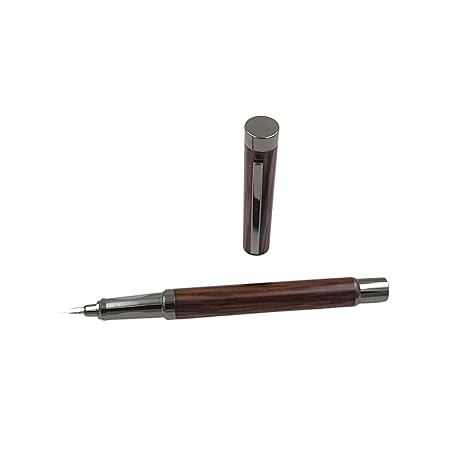 Auteur Royce Premium Fountain Pen – Wooden & Metal Body, Designer Fine Nib