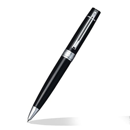Sheaffer Gift 300 9312 Glossy Black Ballpoint Pen With Chrome Trim