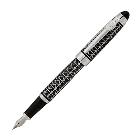 Jinhao 195 General Silver Armored Fountain Pen