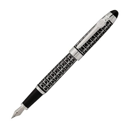 Jinhao 195 General Silver Armored Fountain Pen