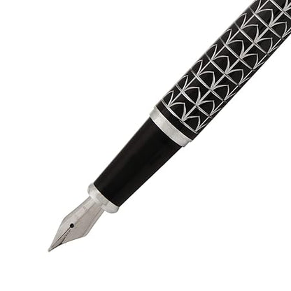 Jinhao 195 General Silver Armored Fountain Pen