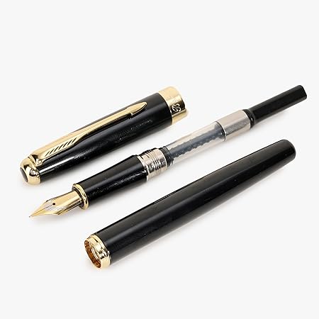 Jinhao 388 Stunning Black Metal Fountain Pen