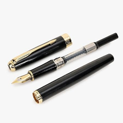 Jinhao 388 Stunning Black Metal Fountain Pen