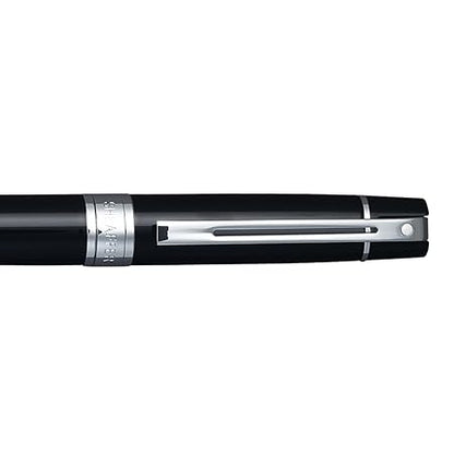 Sheaffer Gift 300 9312 Glossy Black Ballpoint Pen With Chrome Trim