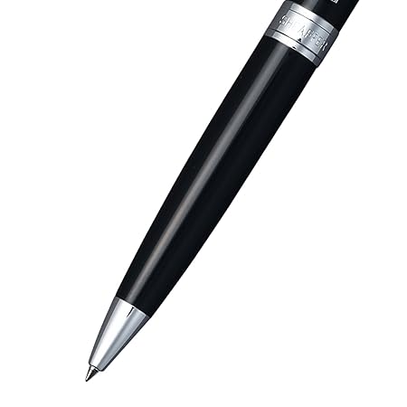 Sheaffer Gift 300 9312 Glossy Black Ballpoint Pen With Chrome Trim