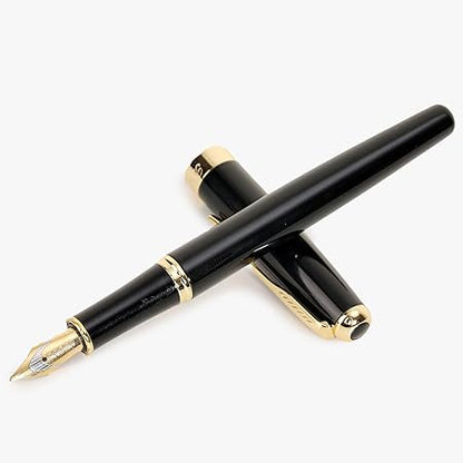 Jinhao 388 Stunning Black Metal Fountain Pen