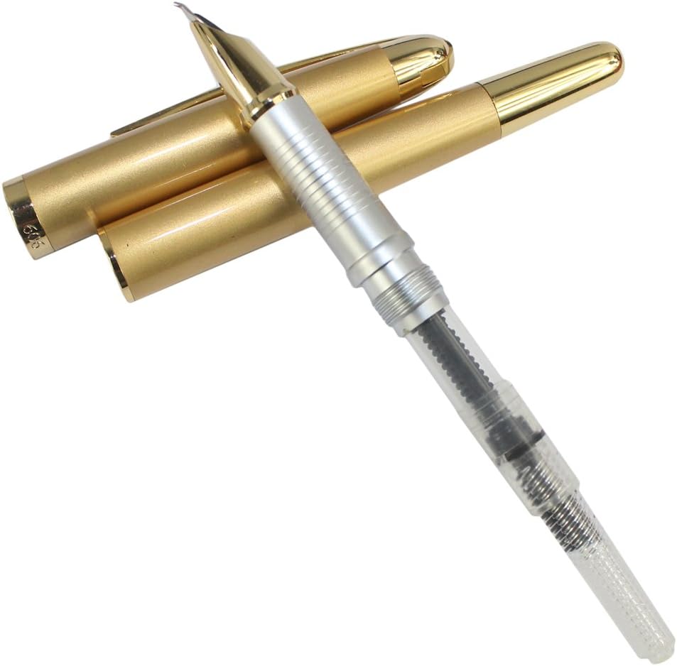 Jinhao 606 Gold Curved Nib Fountain Pen