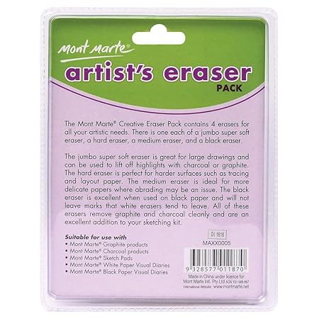 Mont Marte Artists Eraser Pack