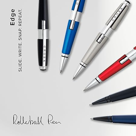EDGE Matte Blue Lacquer Gel Rollerball Pen