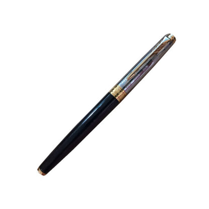 Parker Aster Black & Chrome Deluxe GT Fountain Pen