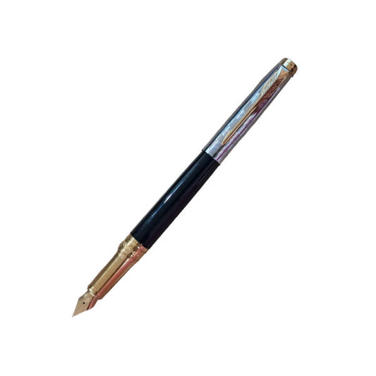 Parker Aster Black & Chrome Deluxe GT Fountain Pen