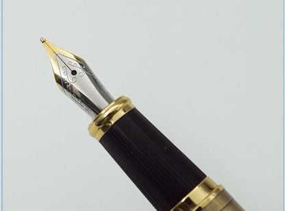 Levin 102 Full Golden Colour Fountain Pen – Ganesh Artwork Edition