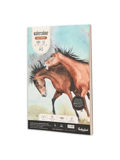 Watercolour Hot Pressed Paper Pads  Glue Bound