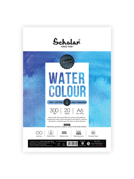 Watercolour Paper – 100% Cotton Loose Sheets