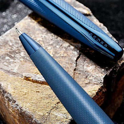 Cross ATX Sandblasted Dark Blue Ballpoint Pen 882-45
