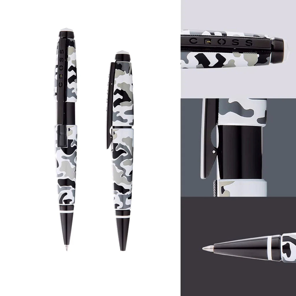 Cross Edge Grey Camo Roller Ball Pen AT0555-18