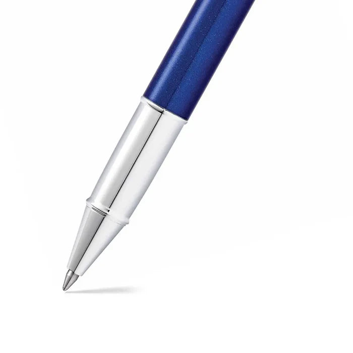 Sheaffer Gift 100 9339 Glossy Blue Lacquer with Chrome-Plated Trim Rollerball Pen