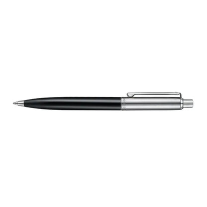 Sheaffer Sentinel Metal 332 Ballpoint Pen – Glossy Black with Brushed Chrome Cap & Chrome-Plated Trim