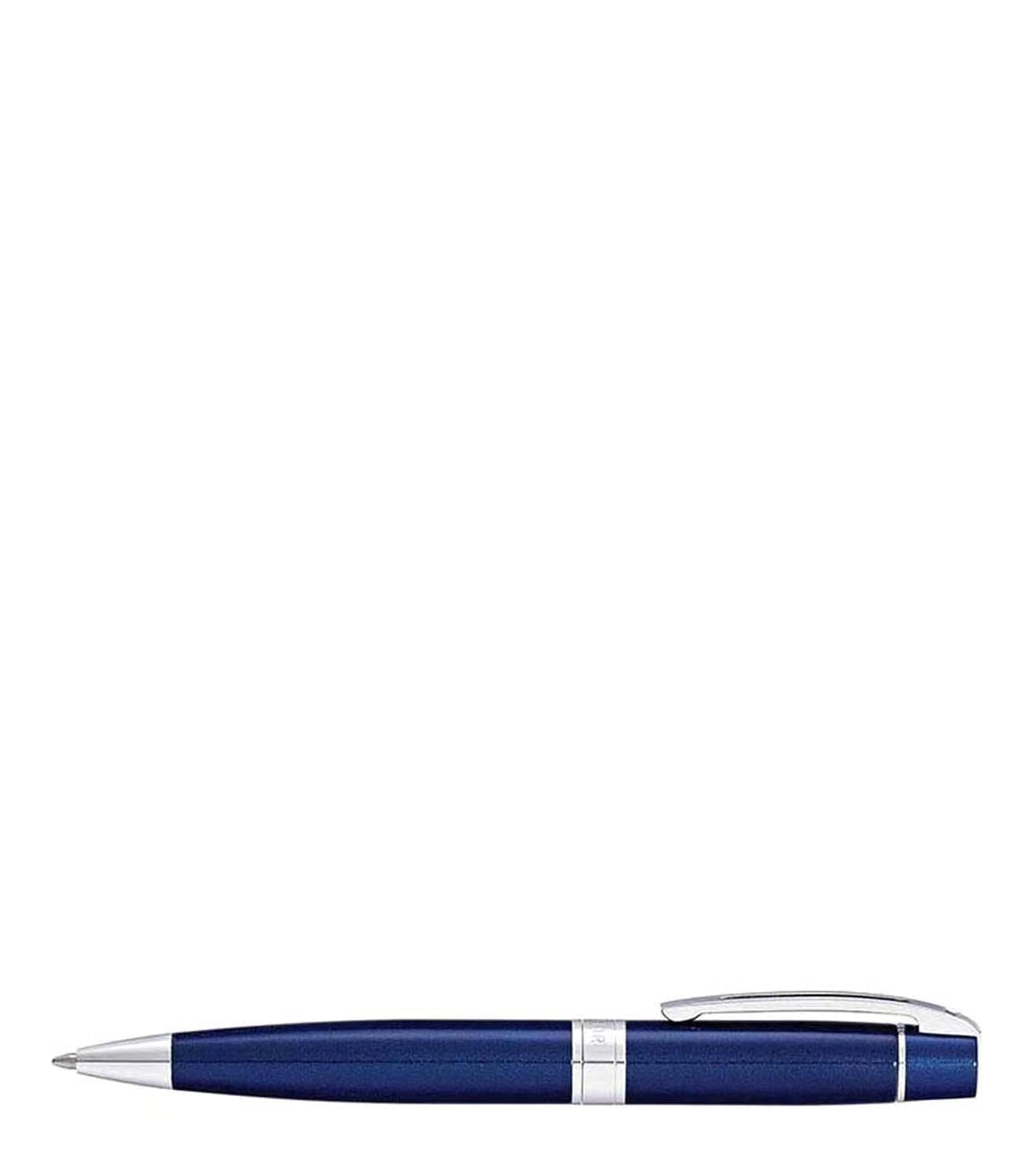 300 Ballpoint Pen - Glossy Blue with Chrome Plated Trim