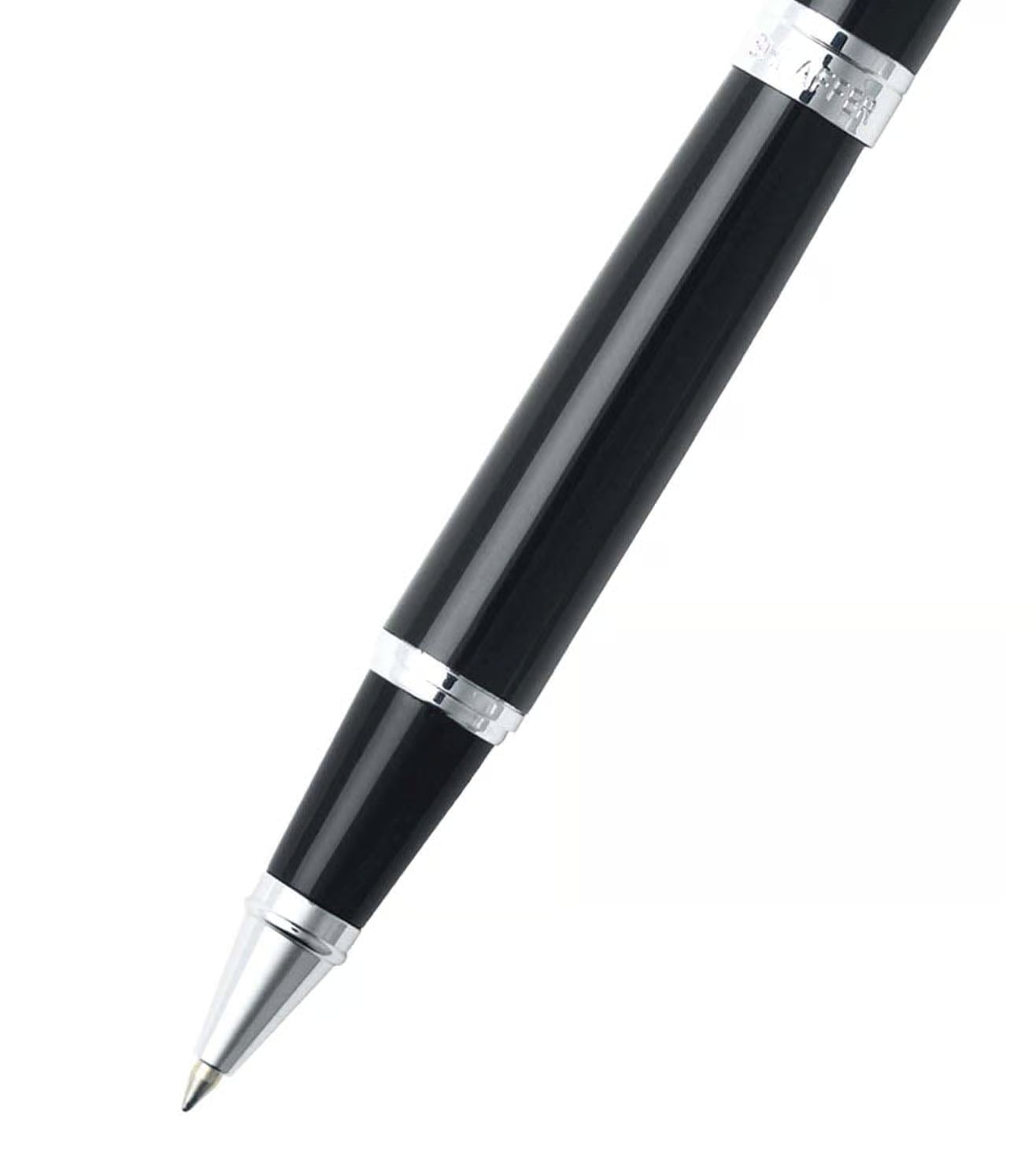 9312 Gift 300 Rollerball Pen - Glossy Black with Chrome Plated Trim