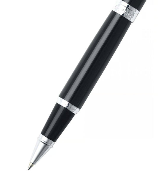 9312 Gift 300 Rollerball Pen - Glossy Black with Chrome Plated Trim
