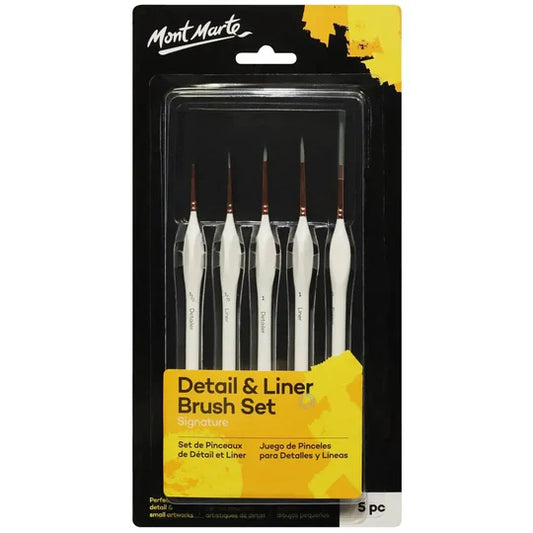 Mont Marte Detail & Liner Taklon Brush Set