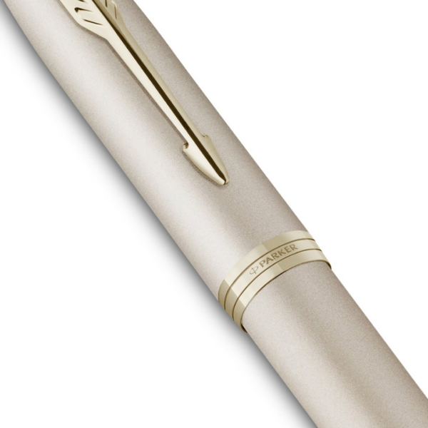 Parker IM Professional Monochrome Champagne Trim Fountain Pen