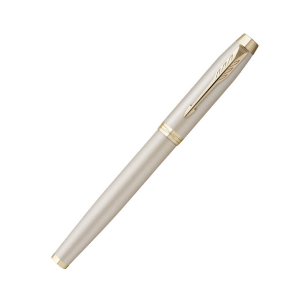 Parker IM Professional Monochrome Champagne Trim Fountain Pen