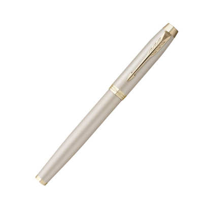 Parker IM Professional Monochrome Champagne Trim Fountain Pen
