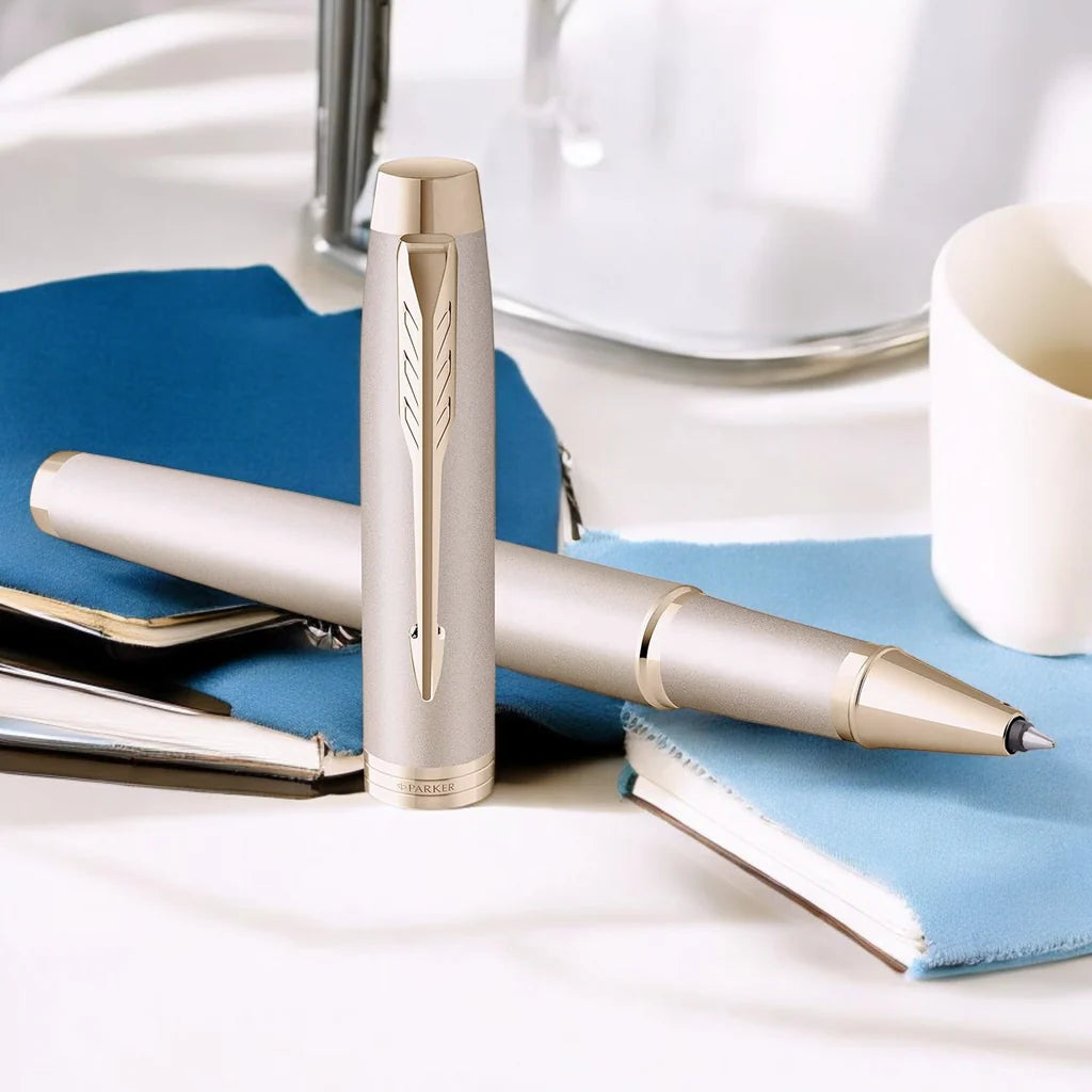 Parker Premium IM Monochrome Champagne Roller Ball Pen