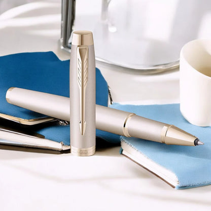 Parker Premium IM Monochrome Champagne Roller Ball Pen