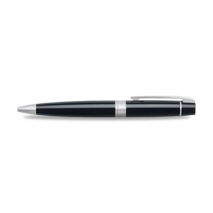 Sheaffer Glossy Black Ballpoint Pen With Chrome Trim